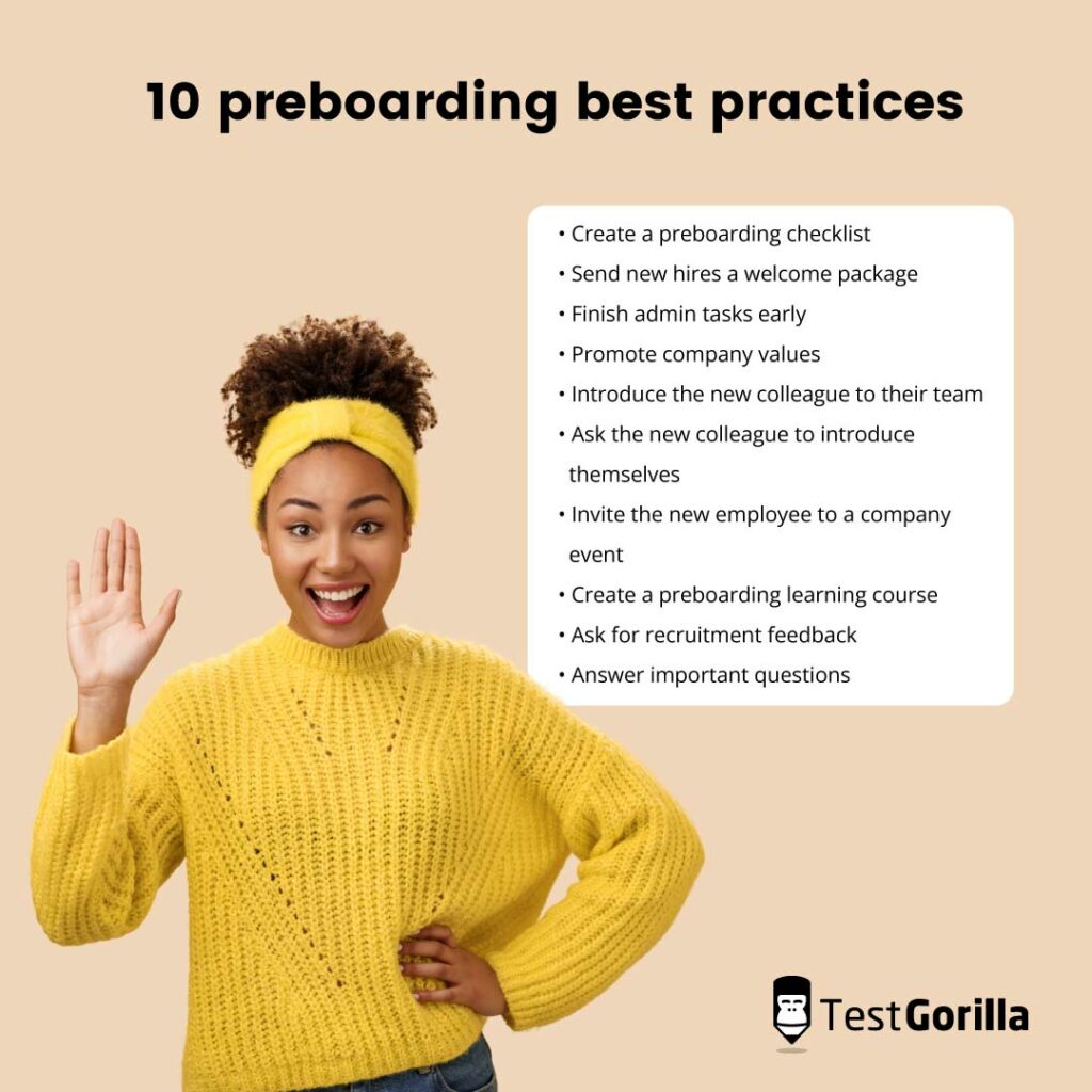 A Comprehensive Guide To Preboarding - TestGorilla