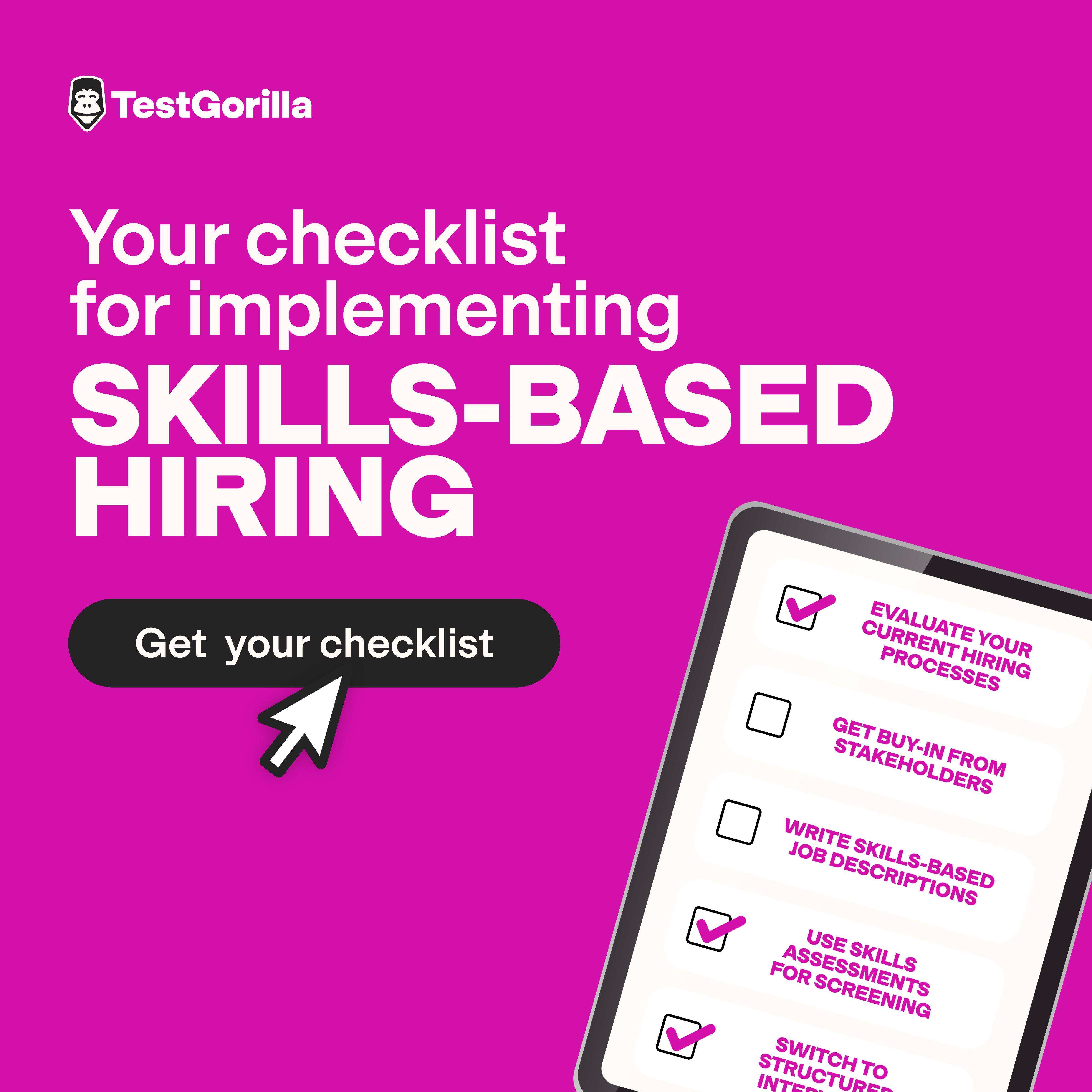 Skills-based hiring checklist cover image