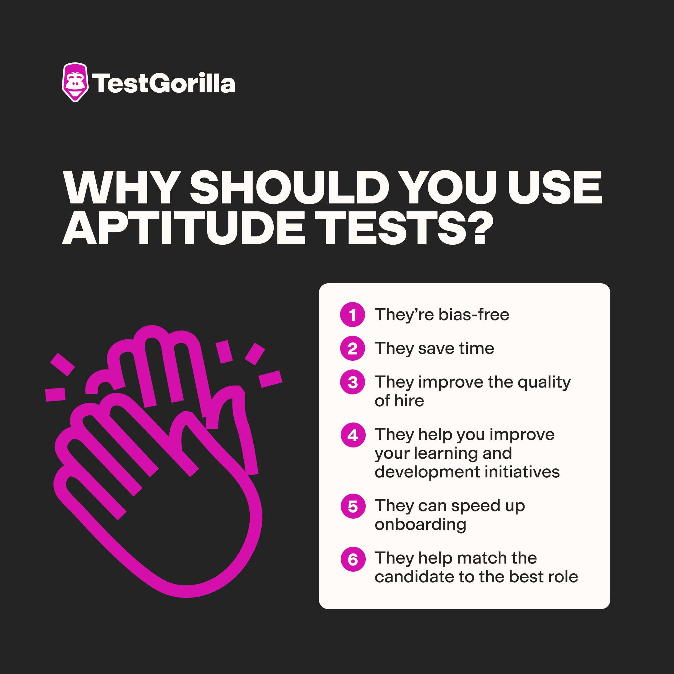 Why should you use aptitude tests graphic