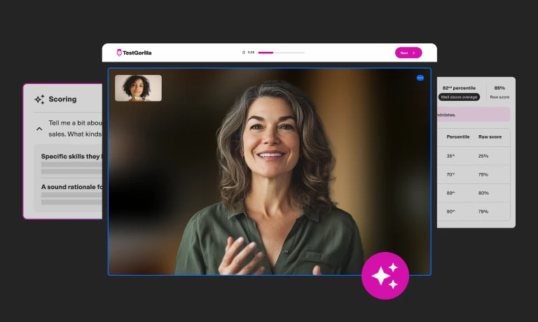 Blog thumbnail The 5 best AI video interview tools graphic