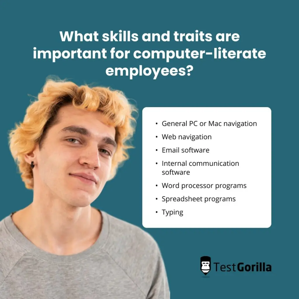 Skills and traits important for computer-literate employees