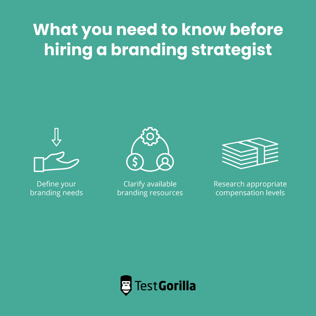 What you need to know before hiring a branding strategist graphic