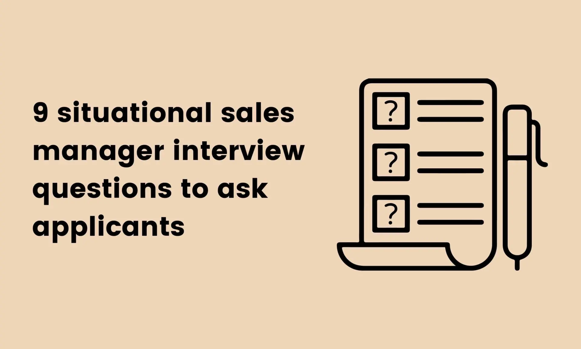 34 sales manager interview questions TestGorilla