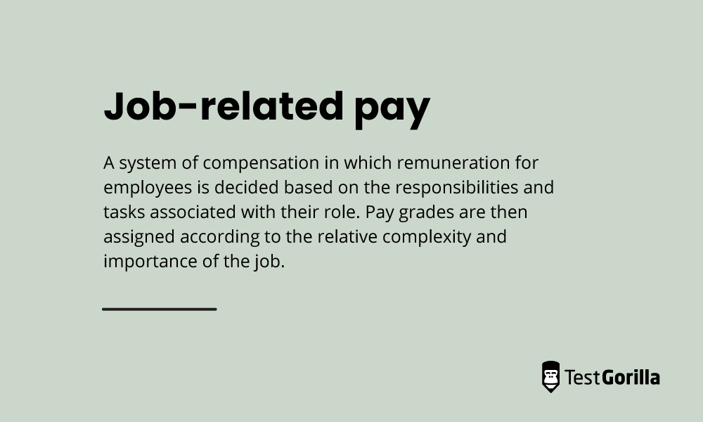 Definition of job-related pay