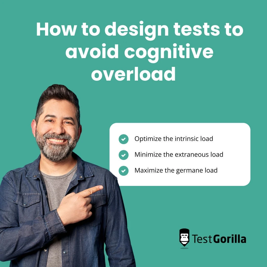 How to design tests to avoid cognitive overload