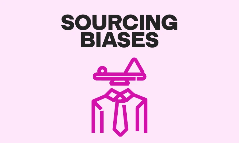 what sourcing biases look like graphic