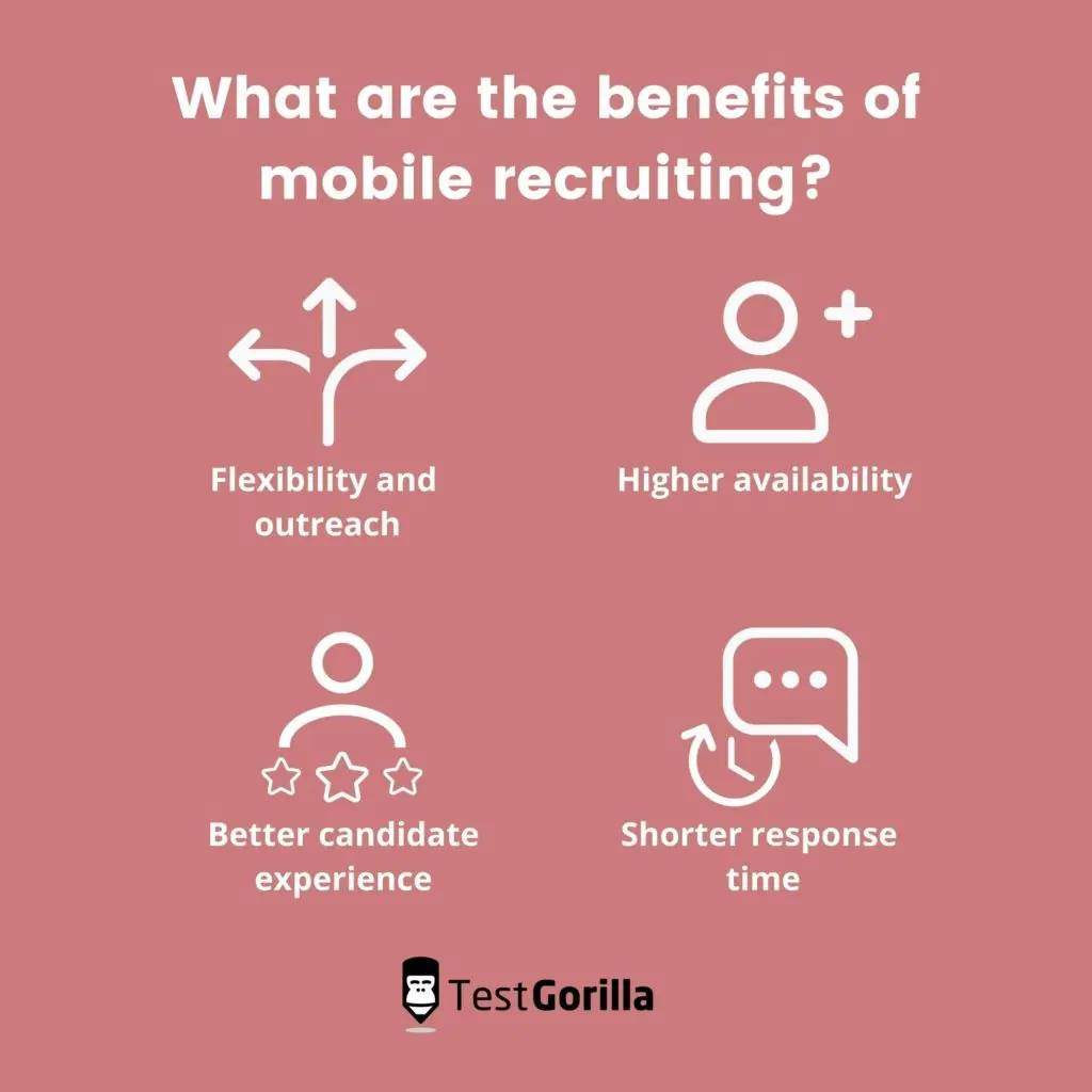 What are the benefits of mobile recruiting