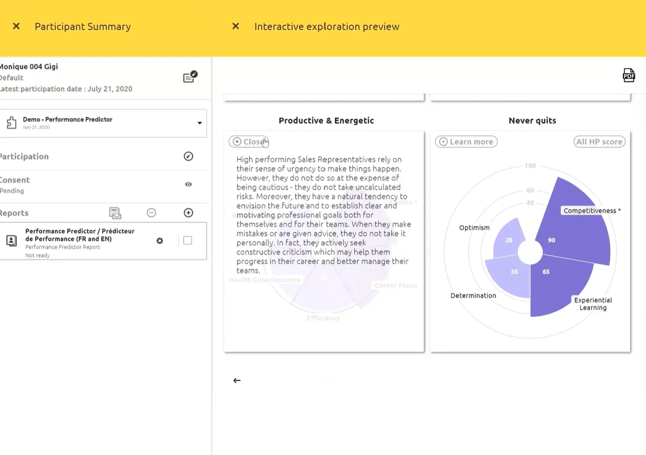 SuccessFinder’s reporting and analytics features