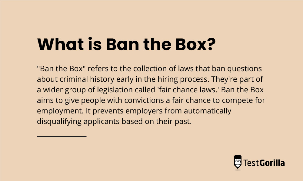 What is Ban the Box definition graphic