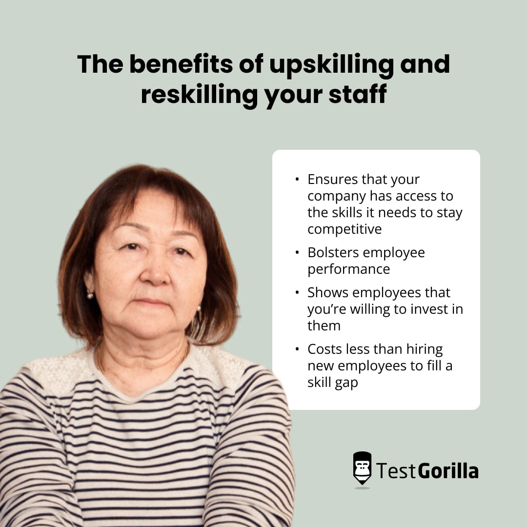 benefits of upskilling and reskilling your staff