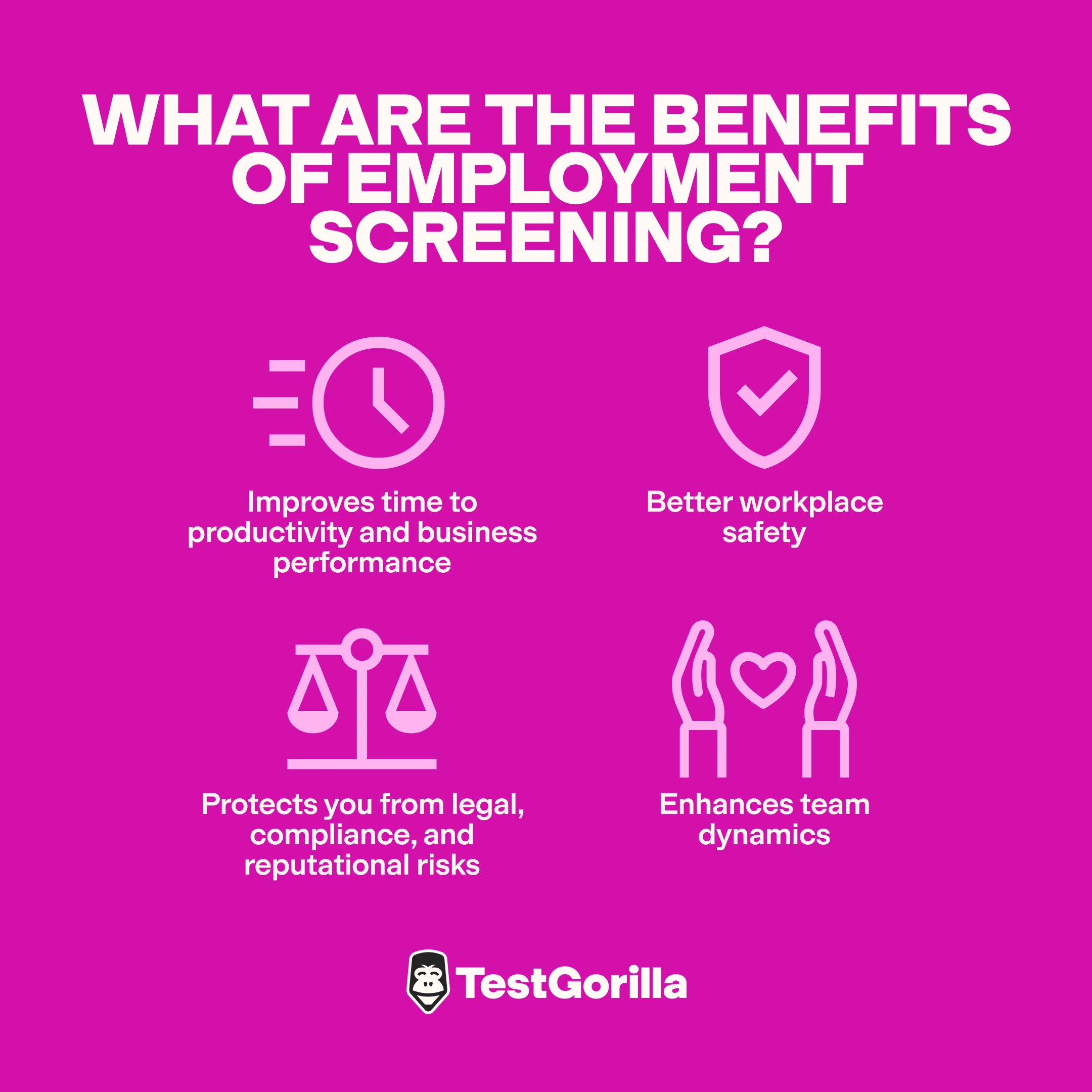 what are the benefits of employment screening graphic