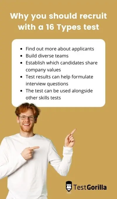 16 Types test for recruiting