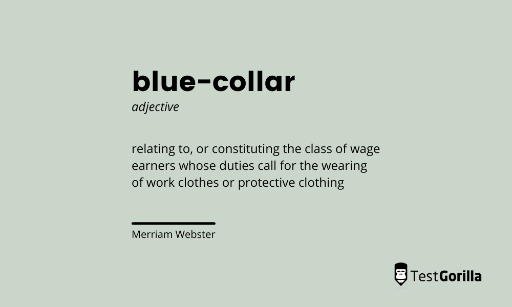 blue-collar definition 