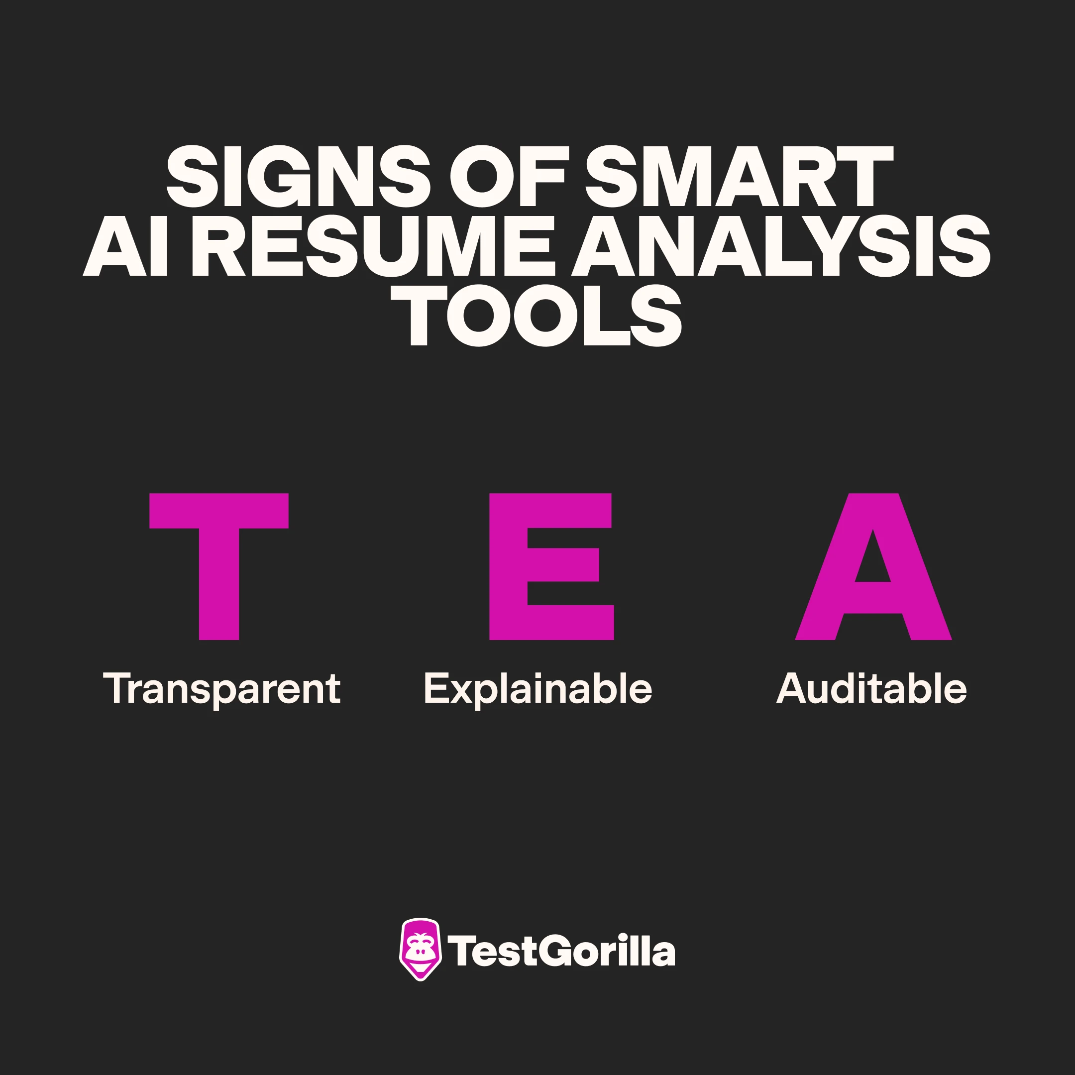 signs of smart AI resume analysis tools graphic