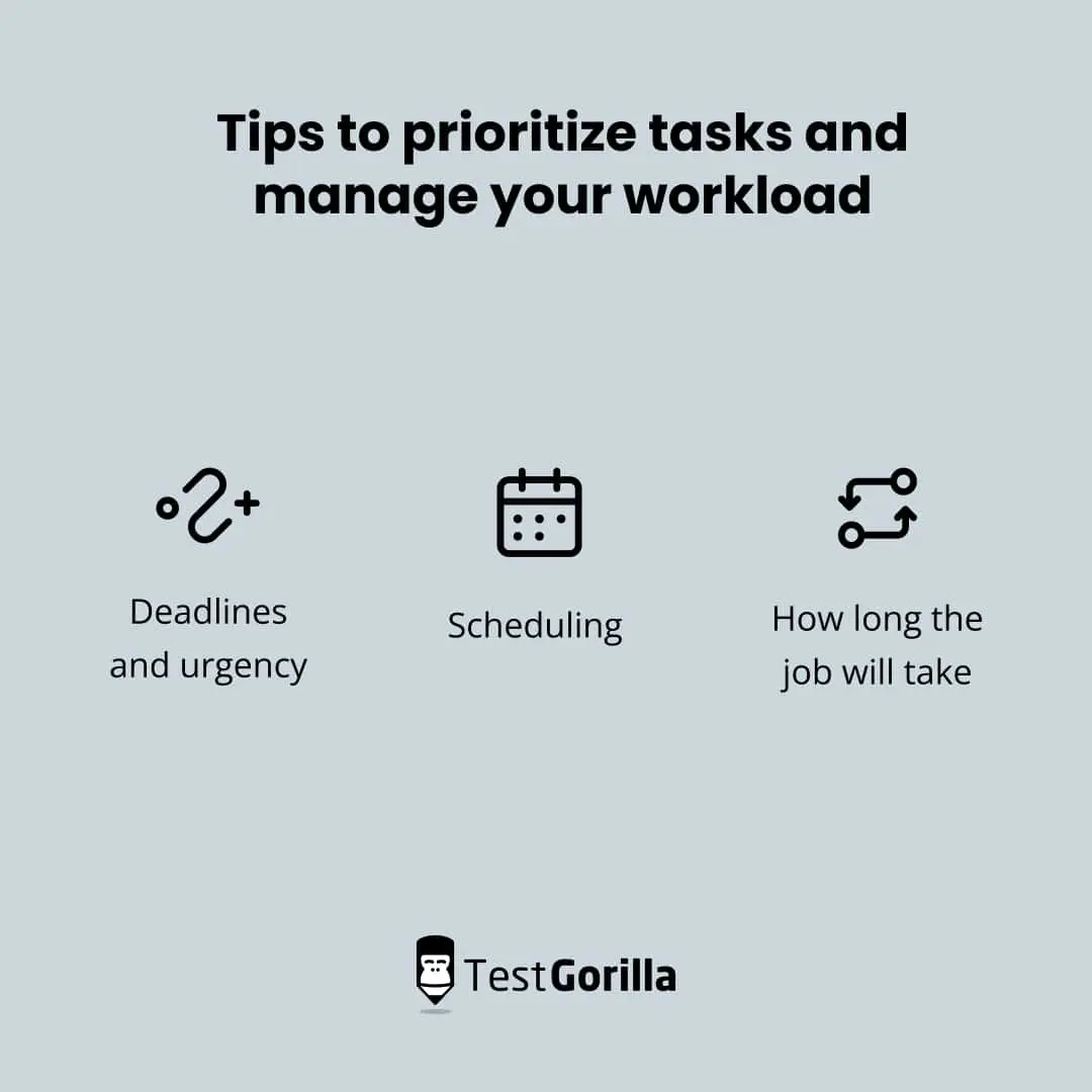 Tips to prioritize tasks and manage your workload