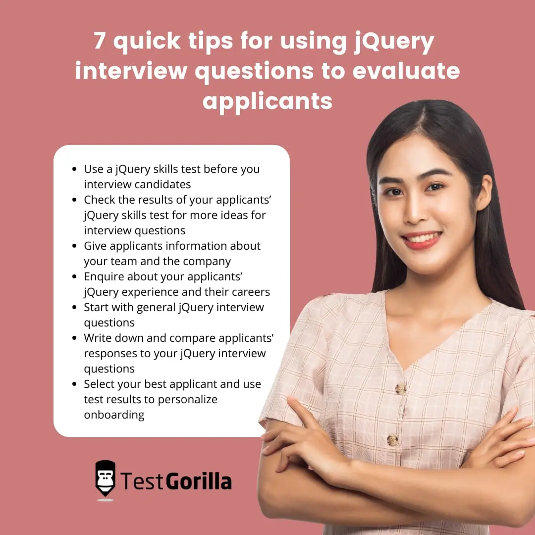 7 quick tips for using jQuery interview questions to evaluate applicants