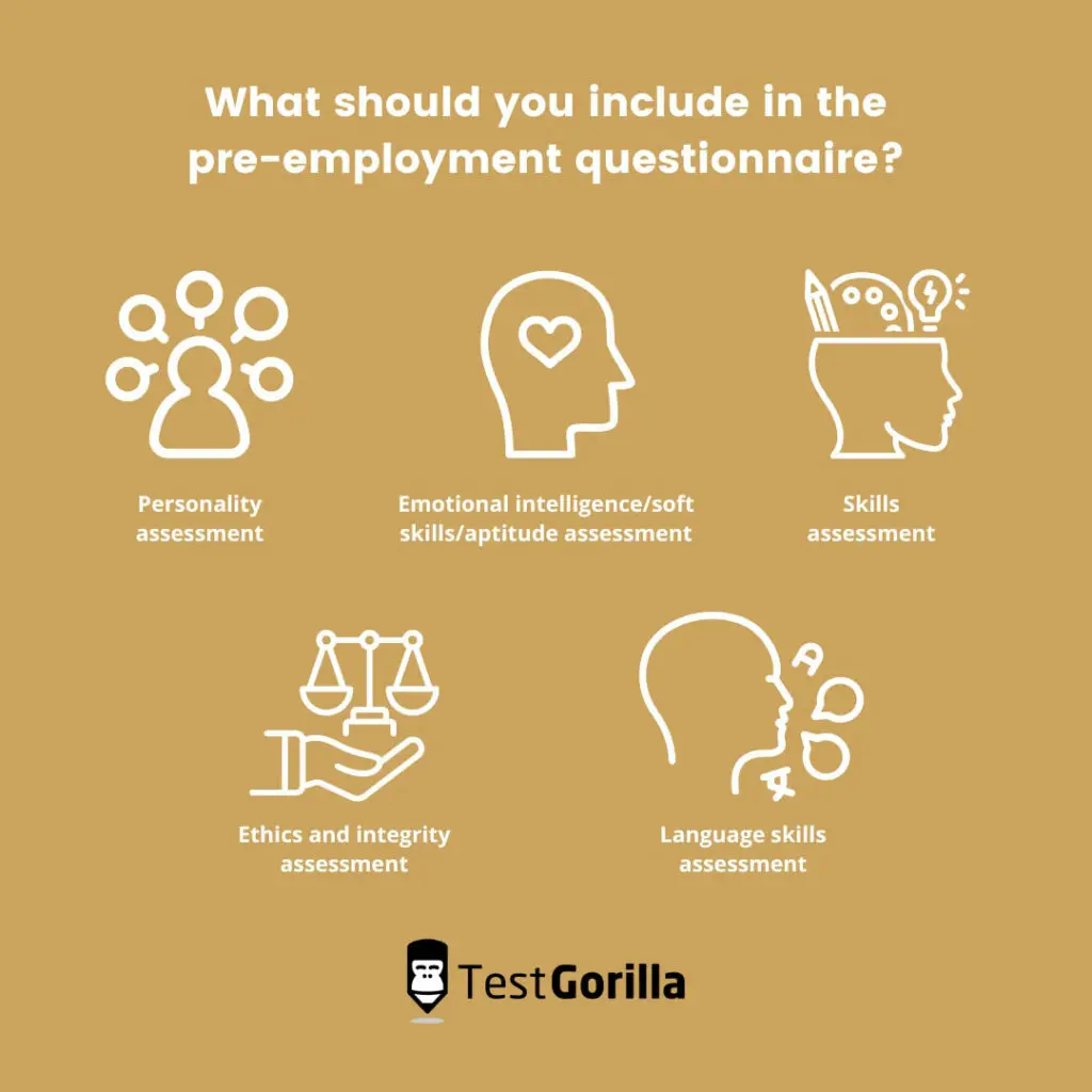 what to include in pre-employment questionnaire