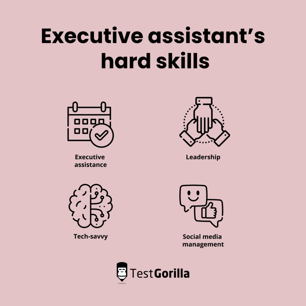 Executive assistant hard skills