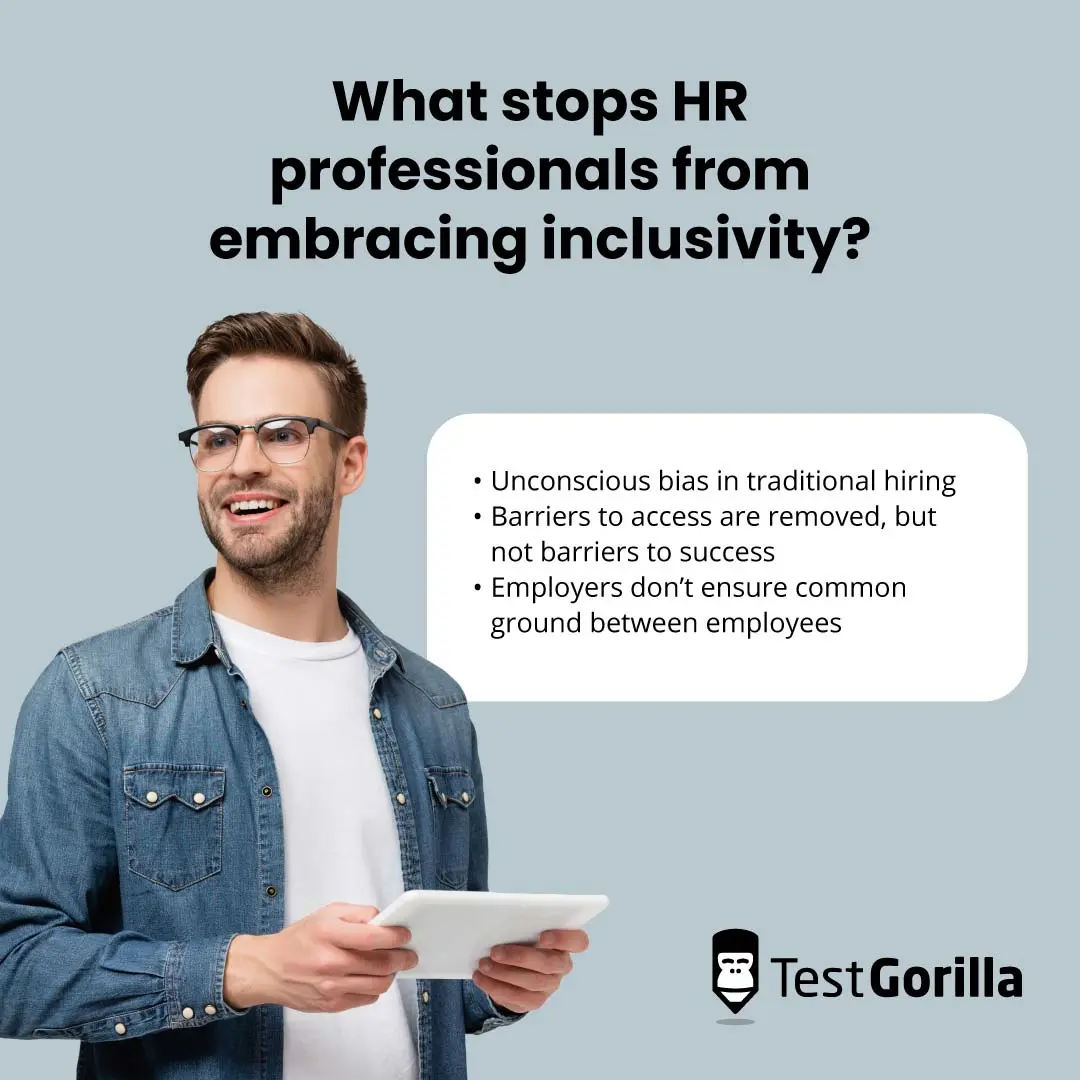 list of reasons that stops HR professionals from embracing inclusivity