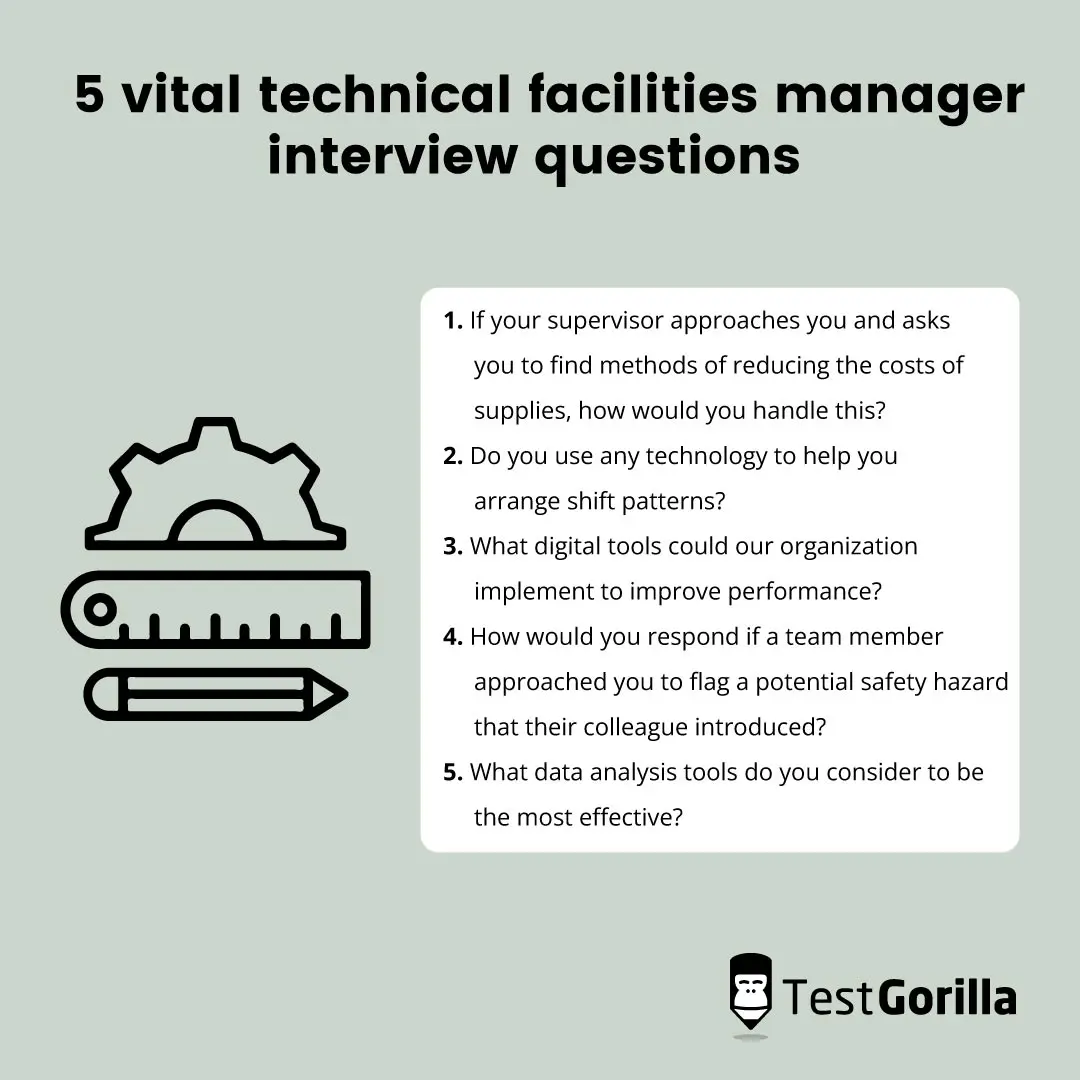 5 vital technical facilities manager interview questions