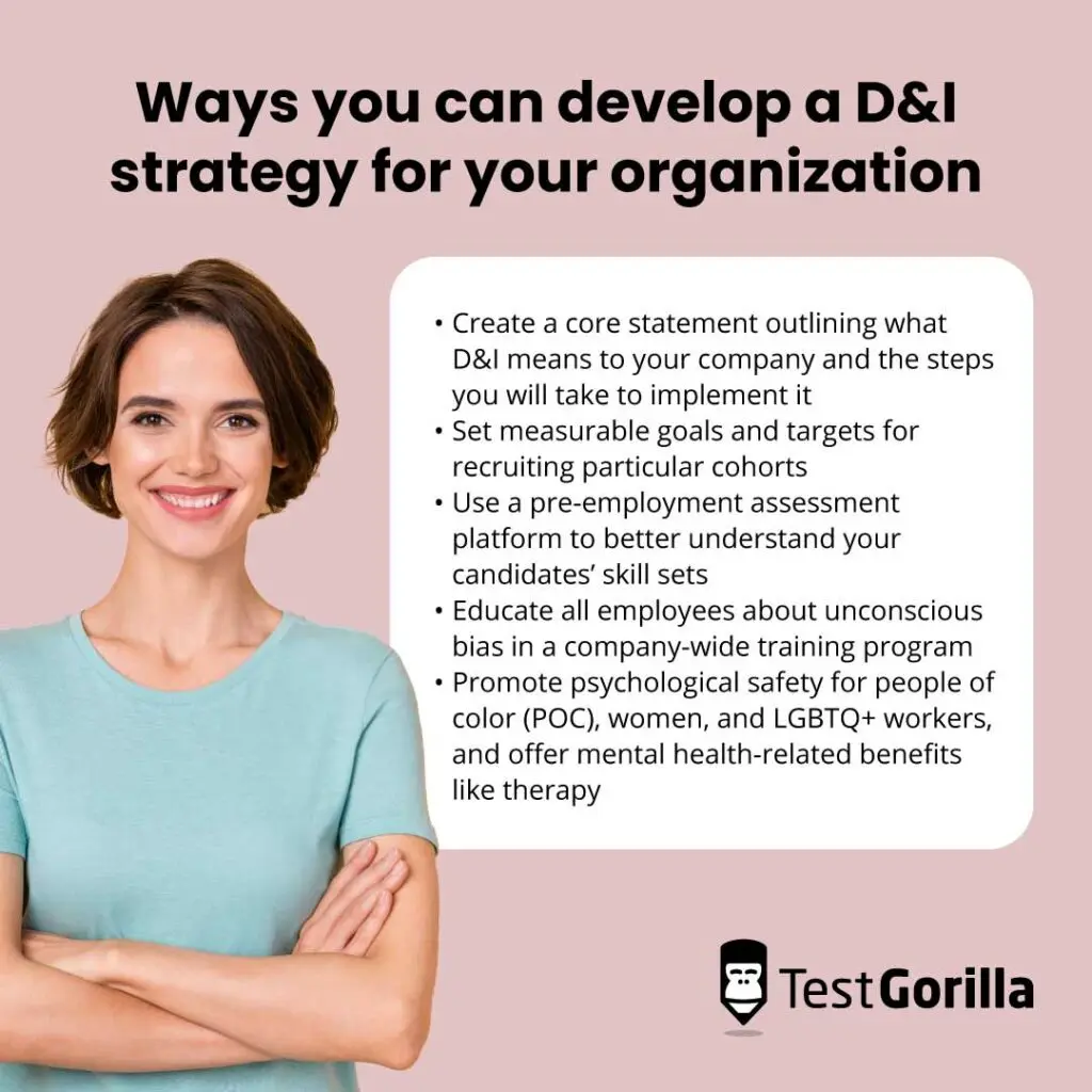 Ways you can develop a DI strategy for your organization