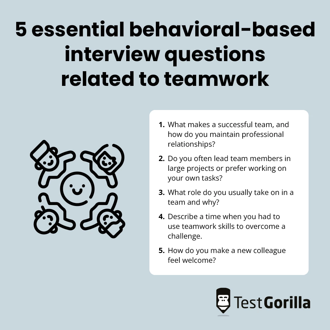 5 behavioral-based interview questions for teamwork