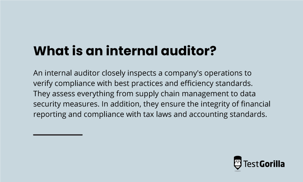 Internal auditor description graphic