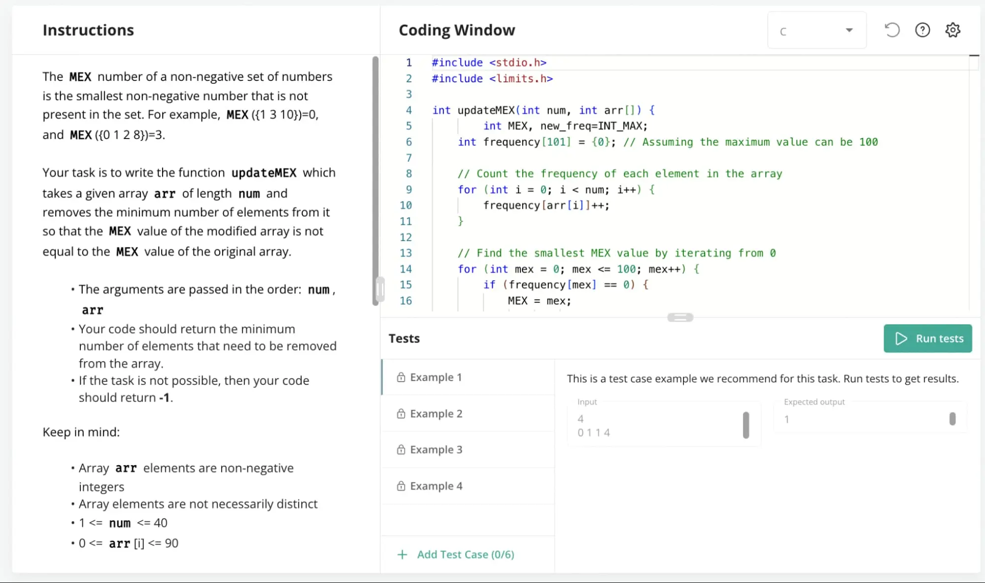 an example question from TestGorilla's PHP (Coding): Intermediate-Level Algorithms test