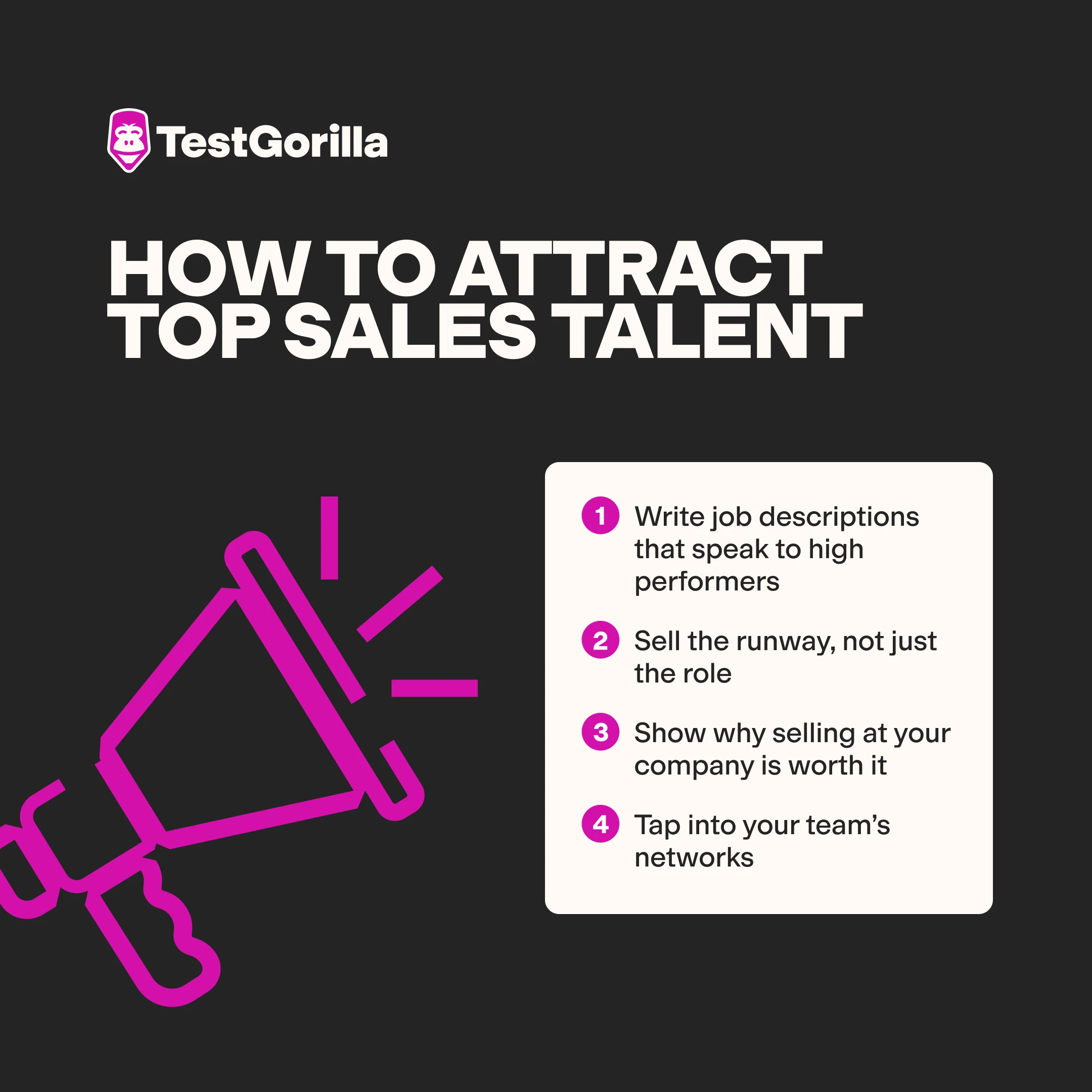 how to attract top sales talent graphic