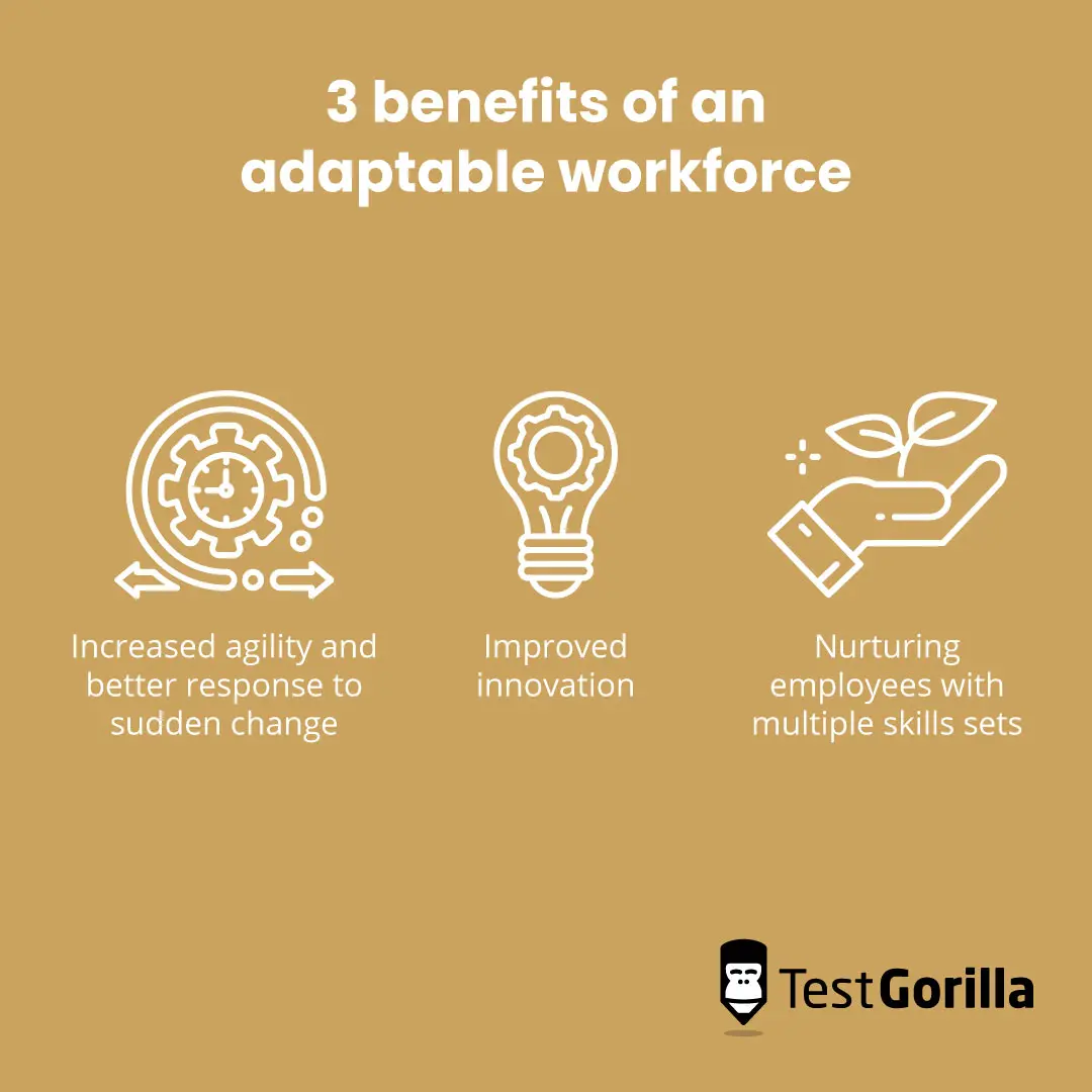 benefits of an adaptable workforce graphic