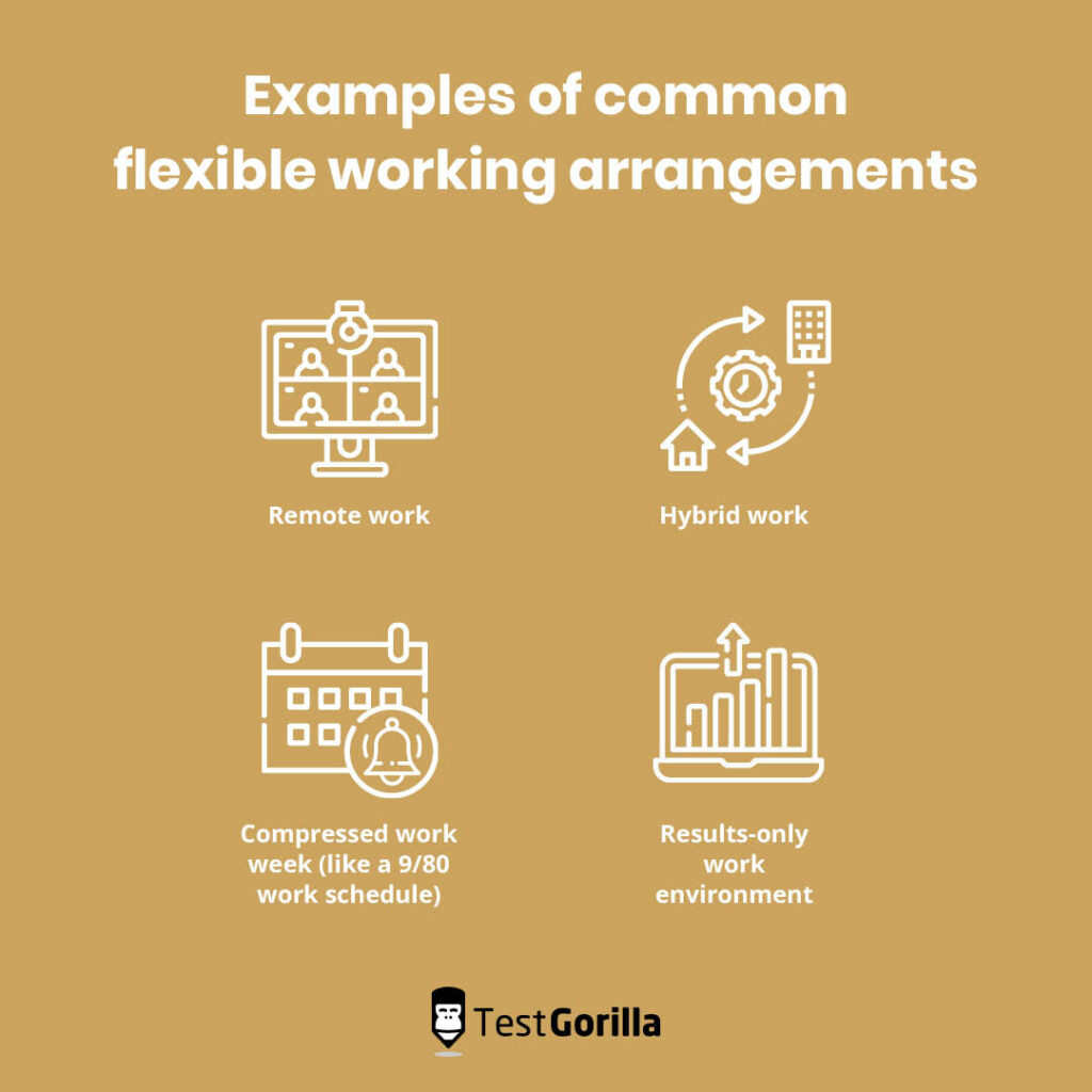 common flexible working arrangements examples