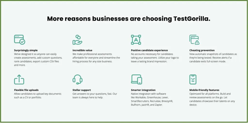 reasons businesses are choosing TestGorilla