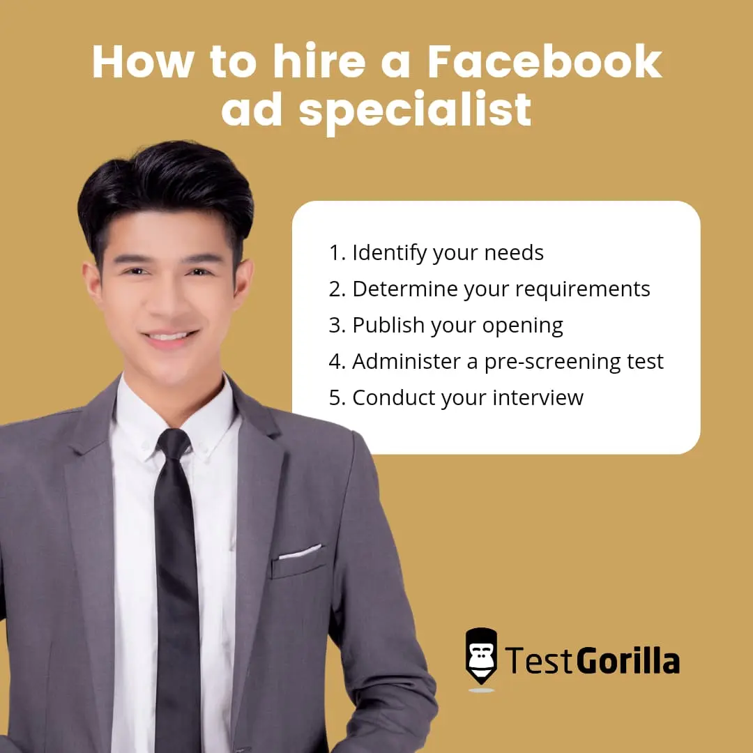 steps to hiring a Facebook ad specialist