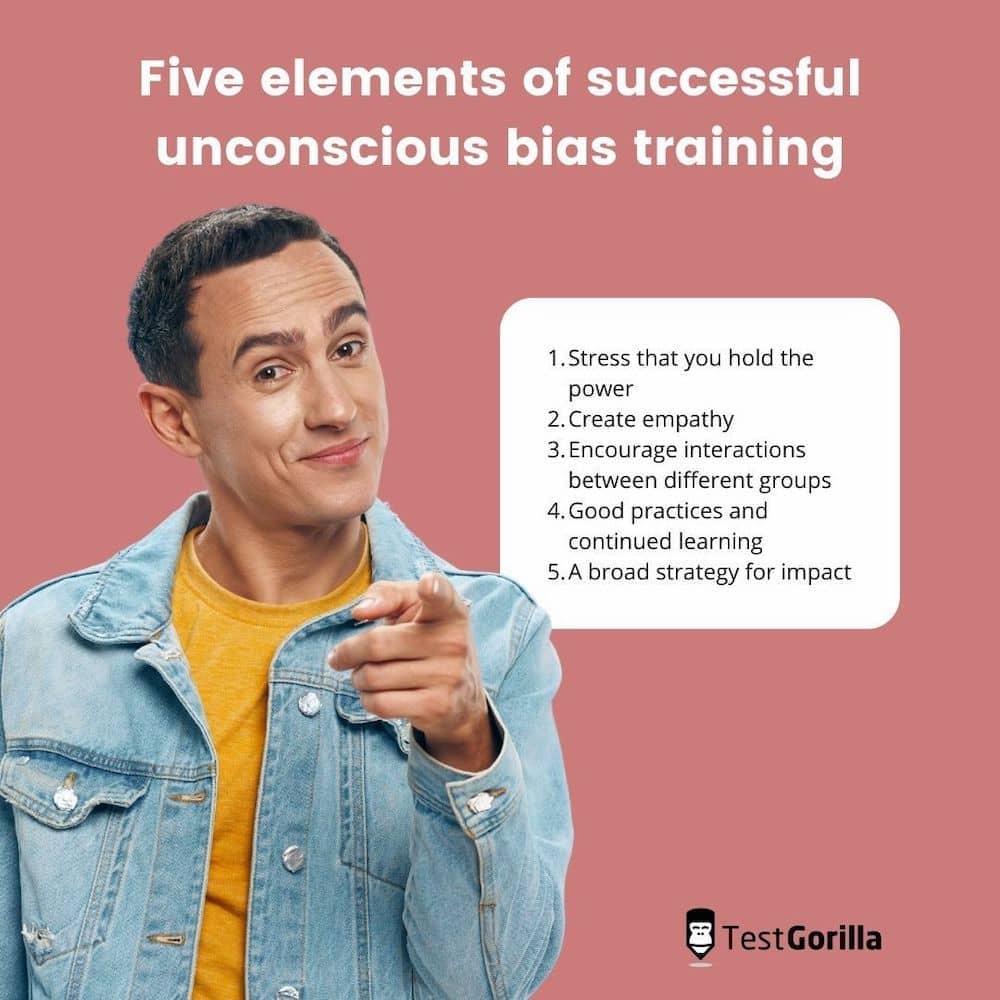 five elements of successful unconscious bias training