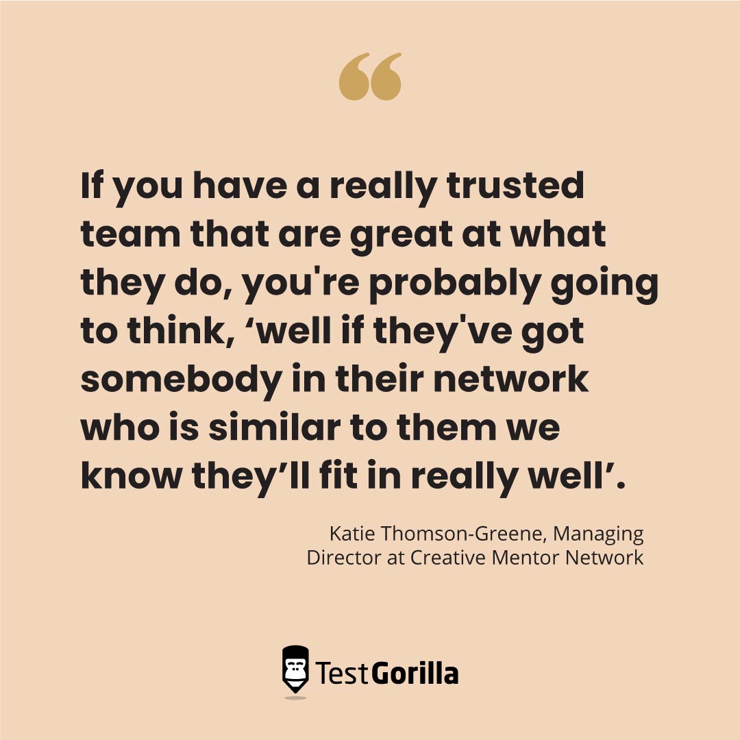 Quote from Katie Thomson-Greene, Creative Mentor Network