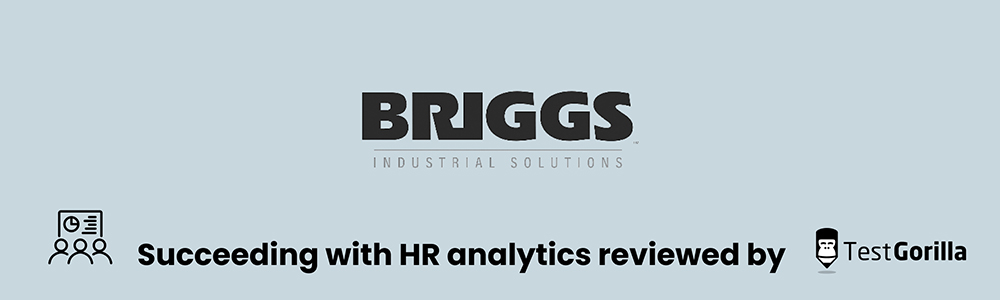 Briggs succeeding with HR analytics reviewed by TestGorilla graphic