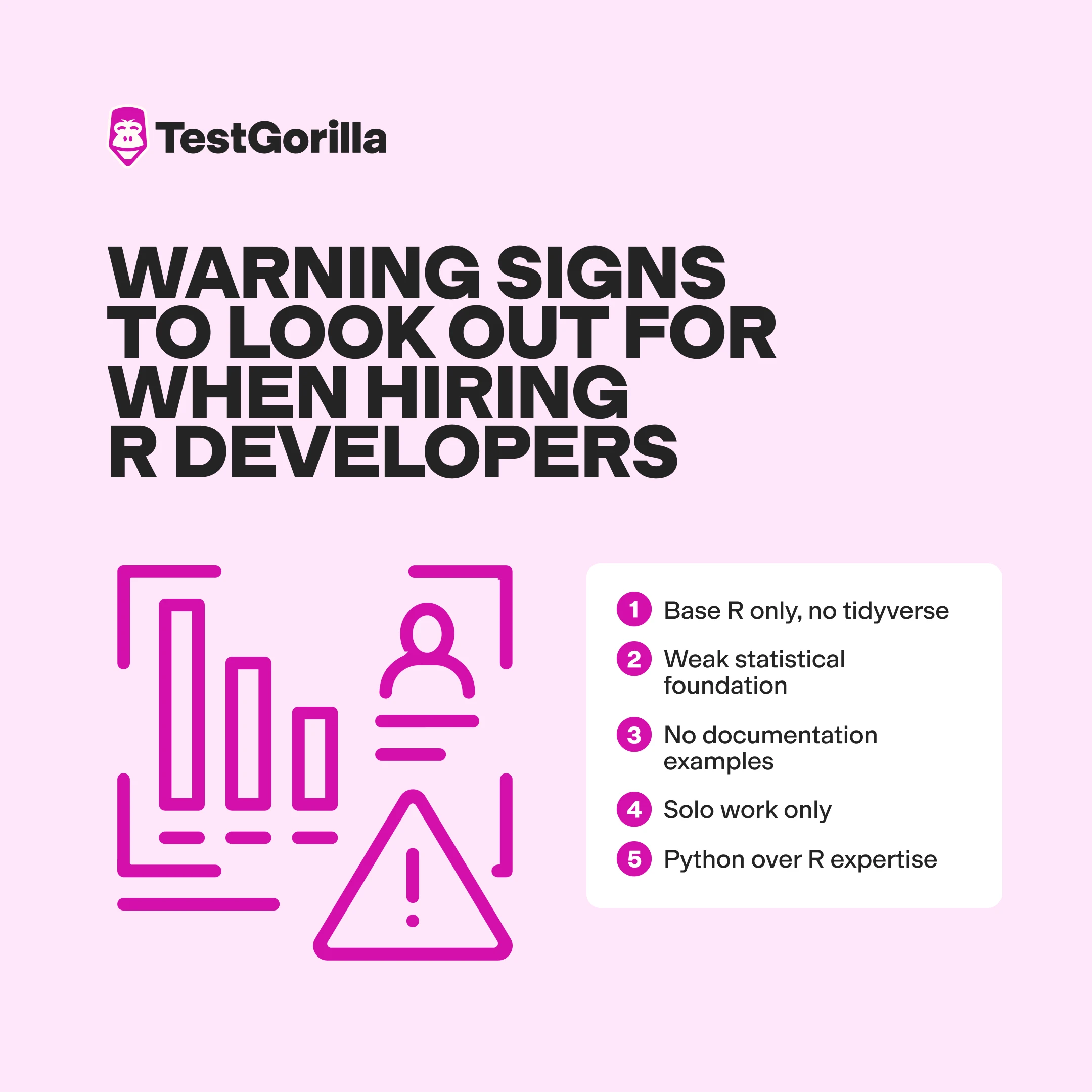 Red flags to watch for when hiring R developers