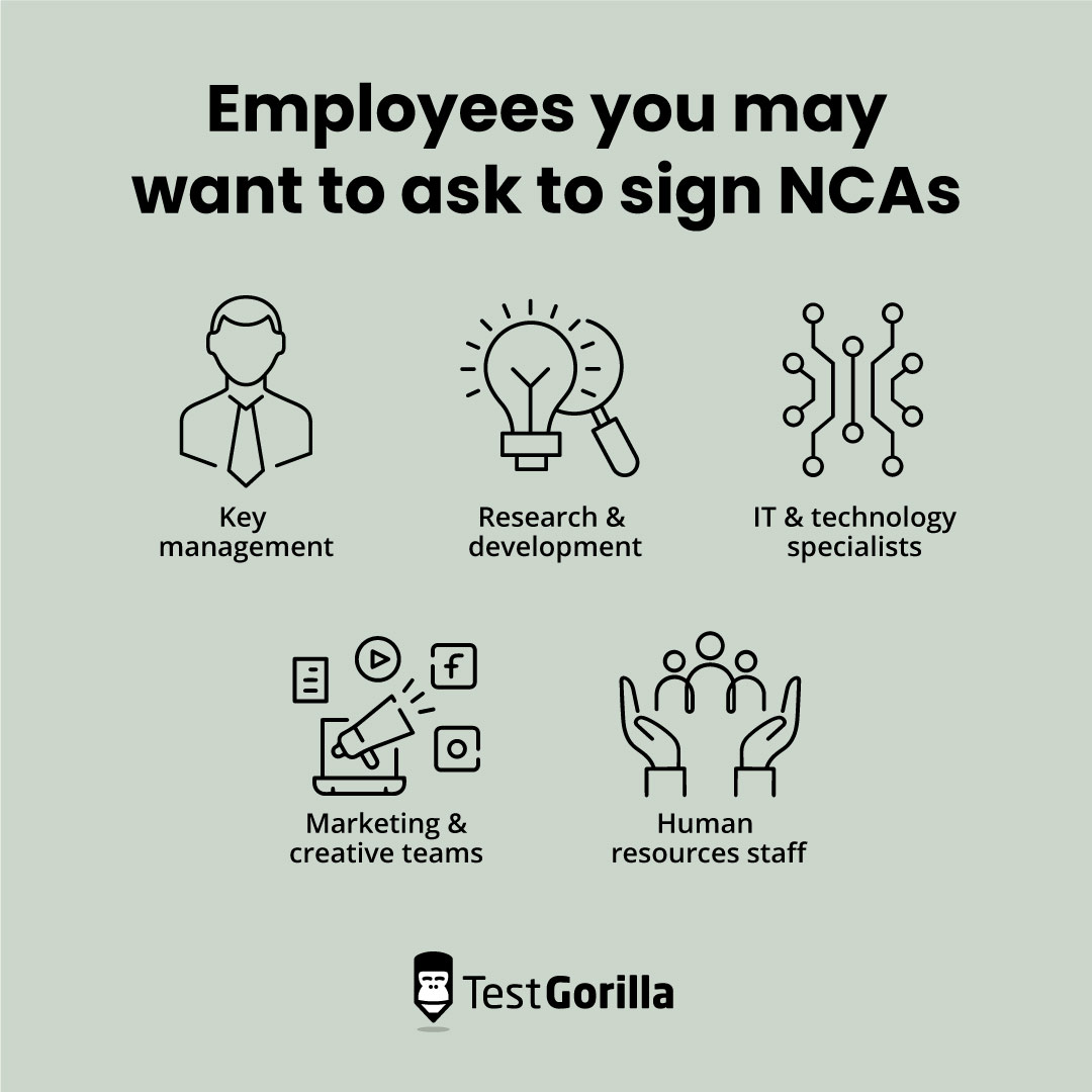 Employees you may want to ask to sign NCAs graphic
