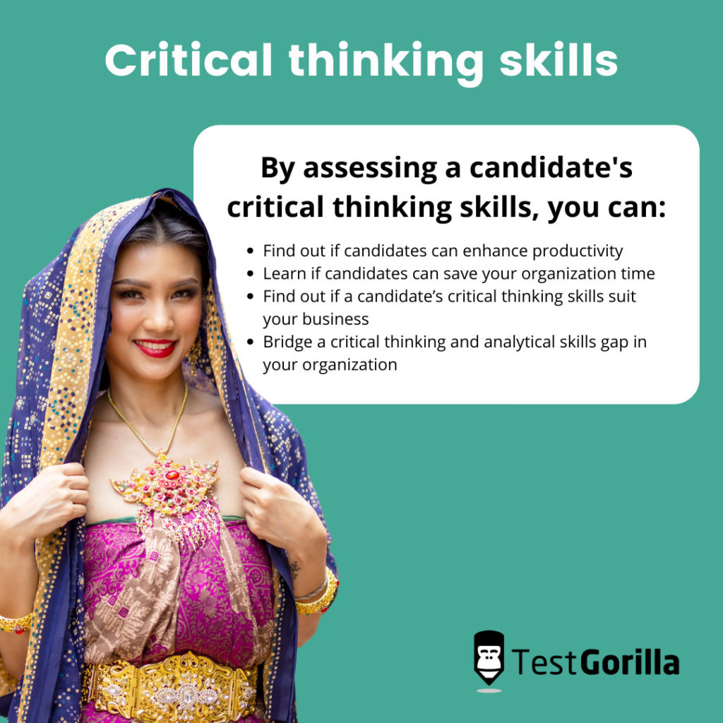 Benefits of using a critical thinking skills assessment