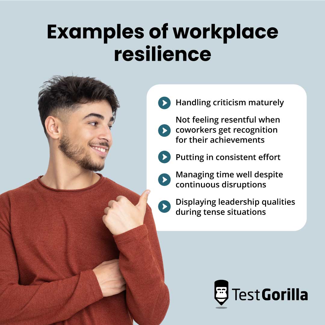Examples of workplace resilience graphic