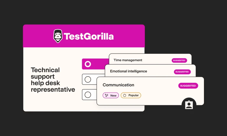 how to assess technical support help desk representative skills graphic