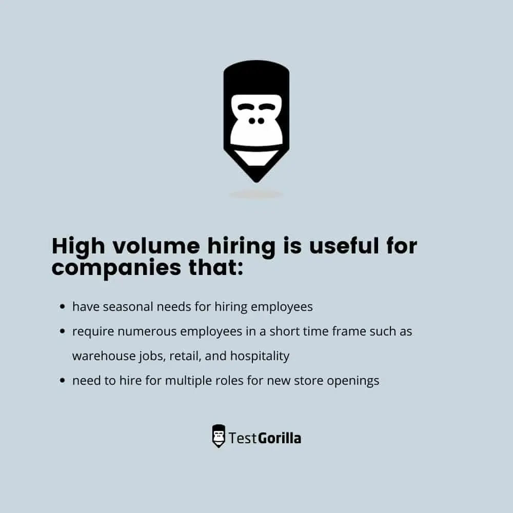 High volume hiring