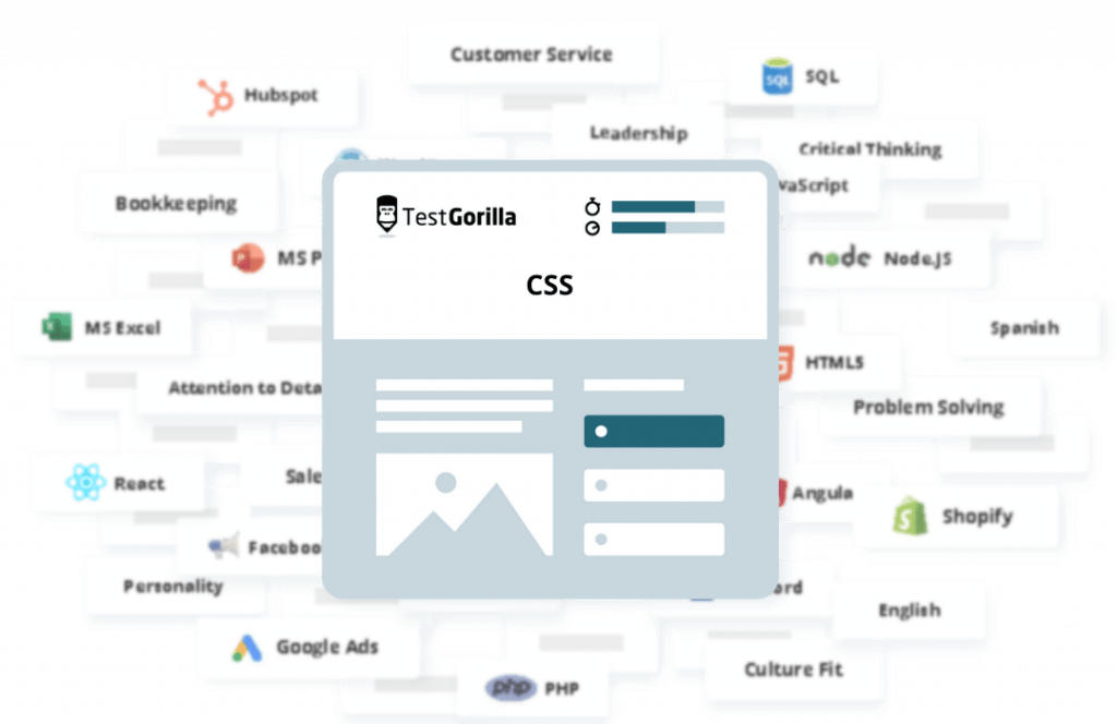 TestGorilla CSS test graphic