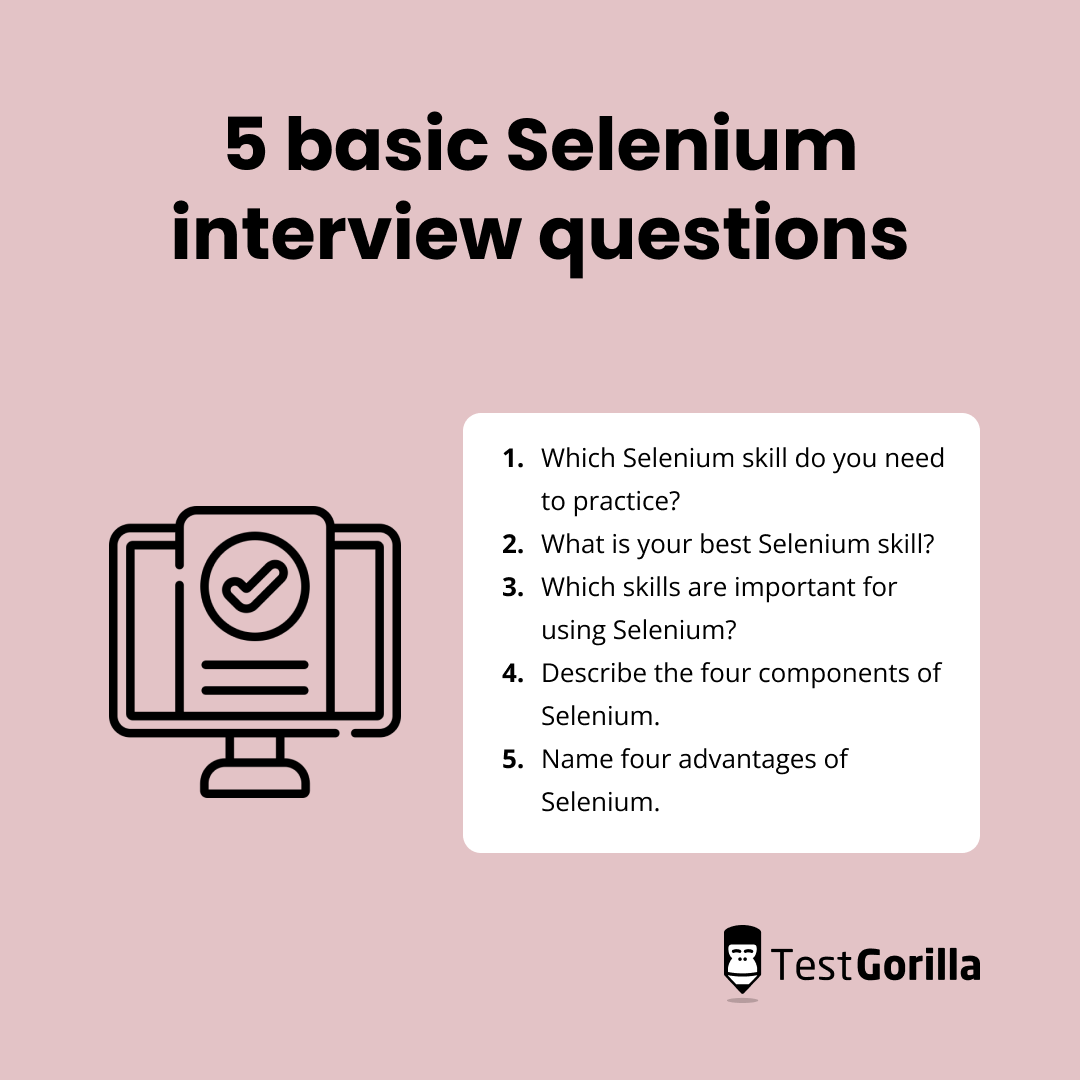 5 Selenium interview questions