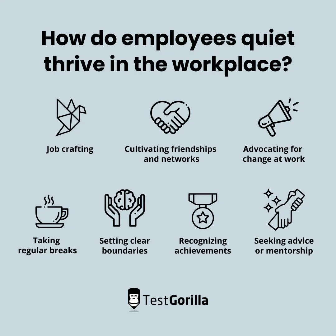 how do employees quiet thrive in the workplace graphic
