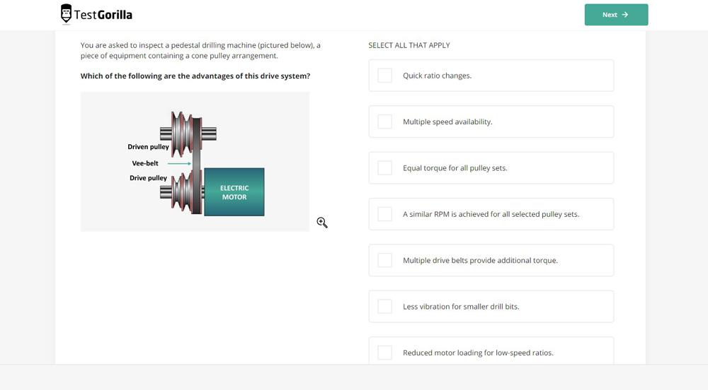 technician test sample question