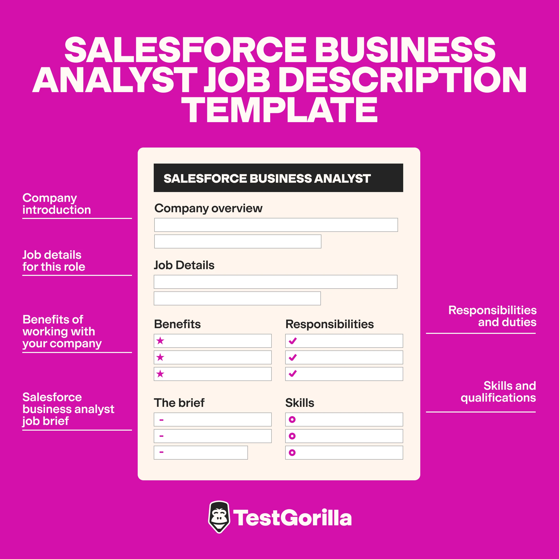 Salesforce business analyst job description template