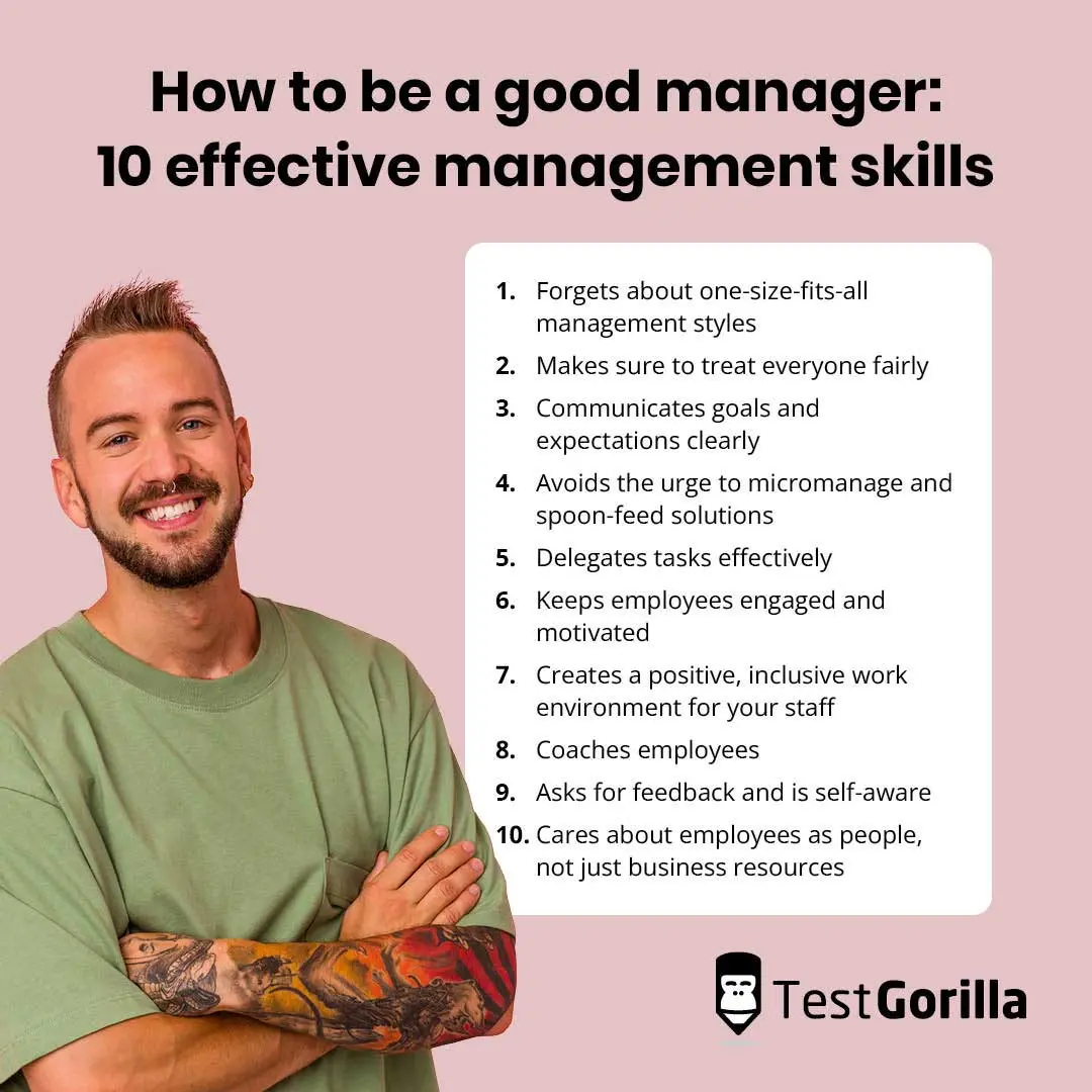 How to be a good manager 10 effective management skills 