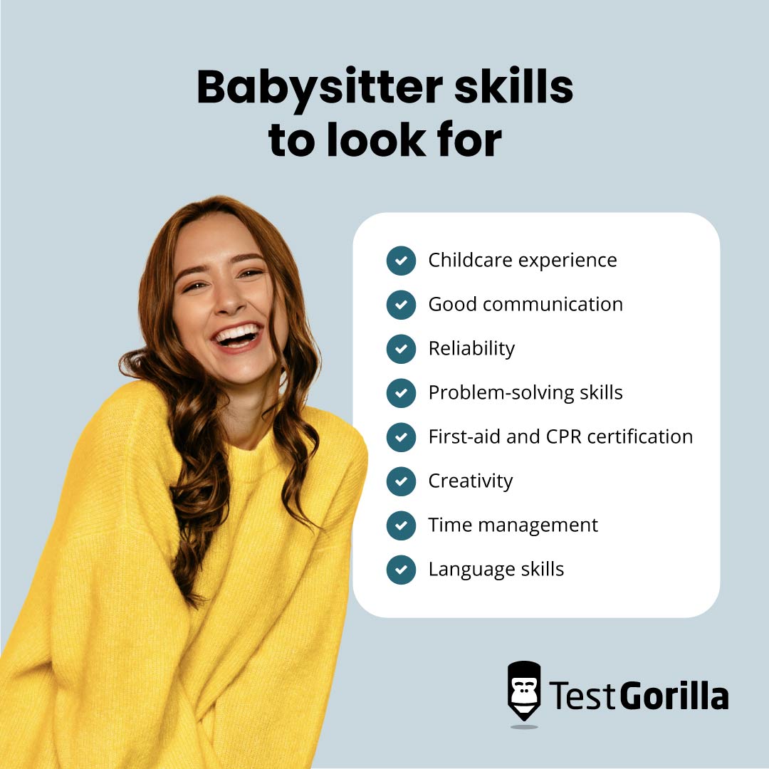 babysitter skills to look for graphic