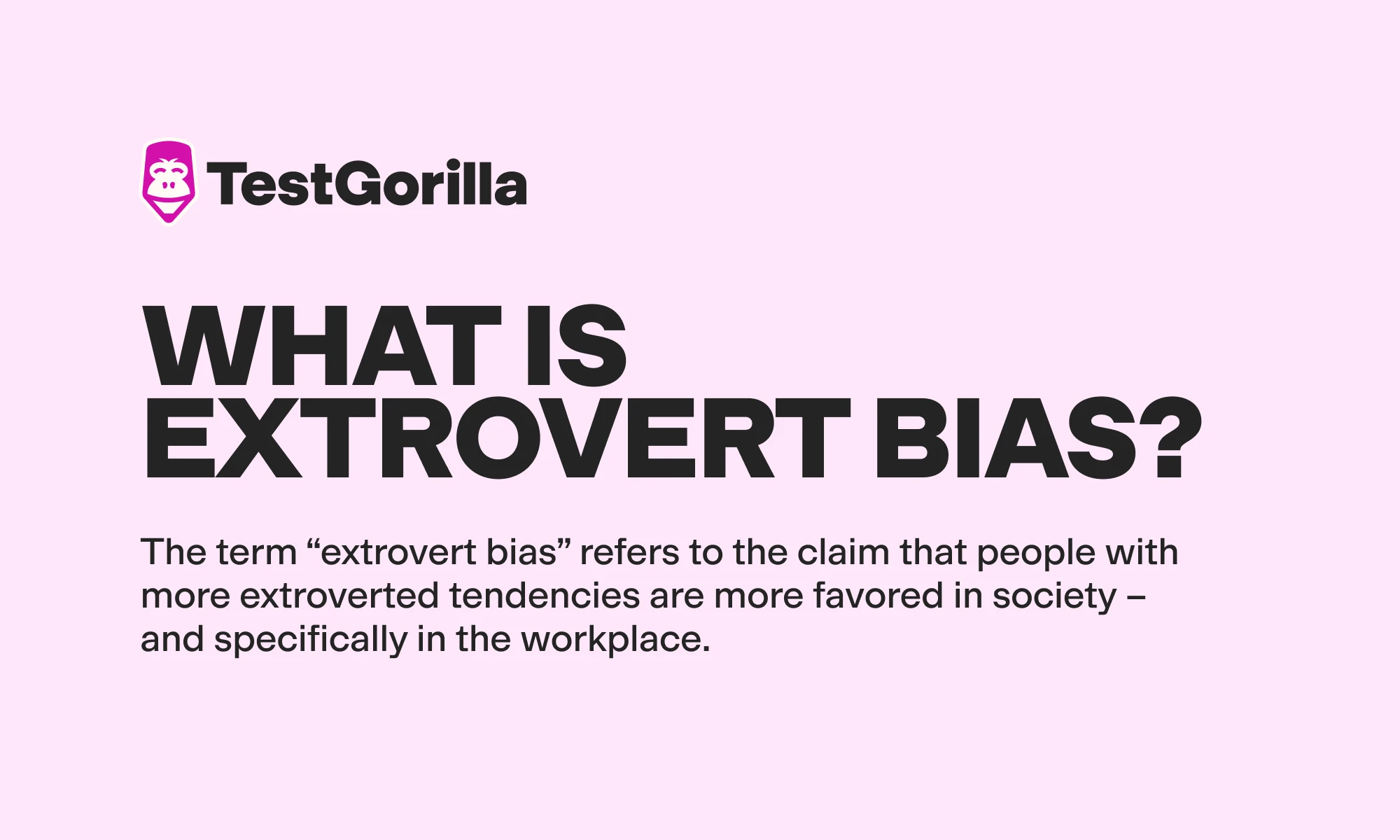 What is extrovert bias graphic